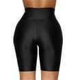 thumbnail image 2 of AWXNJUX Summer Leggings Women Stretch Bike Shorts Workout Short Mini High Waist Shorts Gym Sports Pants Tights for Women Leggings Woman Leggings High Waisted Workout Leggings(Black,L), 2 of 6