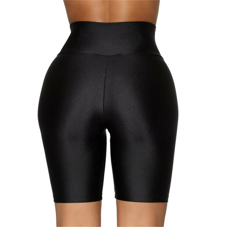 AWXNJUX Summer Leggings Women Stretch Bike Shorts Workout Short