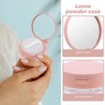 thumbnail image 4 of KAKOWELY 2Pcs Empty Plastic Loose Powder Compact Container Reusable Makeup Powder Boxes,2.56X"X2.56"X1.18", 4 of 5