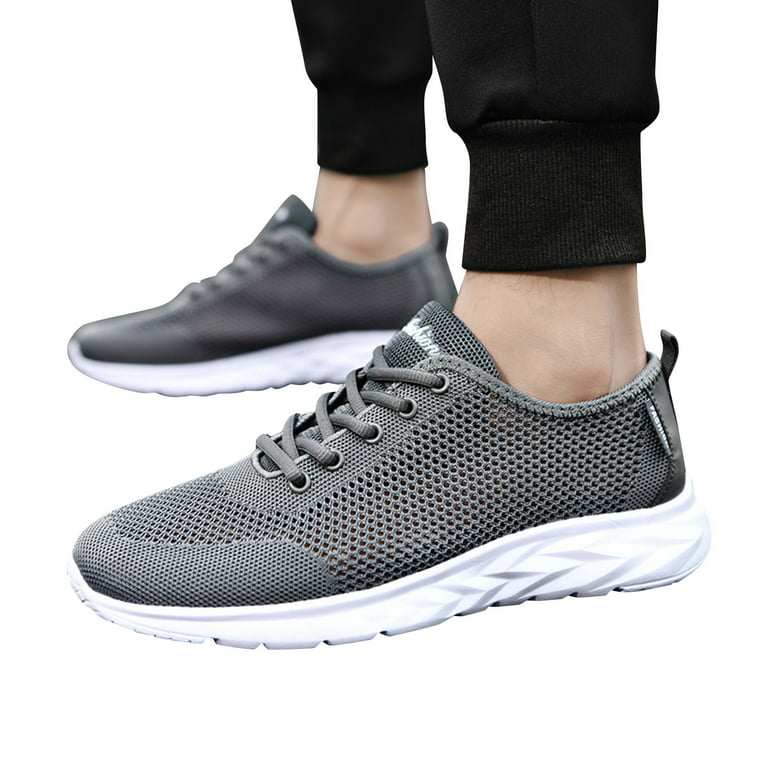 ZIZOCWA Designer Sneakers For Men Sneaker Storage For Men High Tops Fashion  Summer And Autumn Men Shoes Mesh Breathable Flat Lightweight Casual Lace