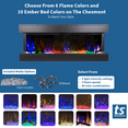 thumbnail image 5 of The Chesmont by Touchstone - Wall Mount 3-Sided Smart Electric Fireplace  - 50" Wide w/Black Mantel, 5 of 10