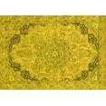 thumbnail image 1 of Ahgly Company Indoor Rectangle Abstract Yellow Modern Area Rugs, 2' x 5', 1 of 4
