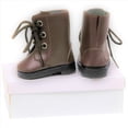thumbnail image 4 of The Queen's Treasures 18 Inch Doll Shoes Clothing Accessory, Brown Lace Up Boots and Shoe Box, Compatible for Use with American Girl Dolls and Clothes, 4 of 5