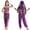 07-Dark Purple, variant on Popular Girls Outfits Set For Outdoor Stage Performances Dance Comfortable Elastic Fabric Clothes Set/13-14 Years