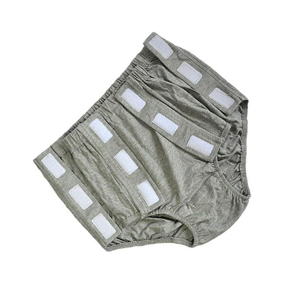 Maoww Women Adults Reusable Incontinence Pant Diaper Protective Grey XL