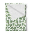 thumbnail image 2 of Vegetables Soft Flannel Fleece Throw Blanket, Continuous Foods Pattern with Sketchy Hatched Broccoli Print, Cozy Plush for Indoor and Outdoor Use, 70" x 90", Fern Green Pale Green, by Ambesonne, 2 of 5