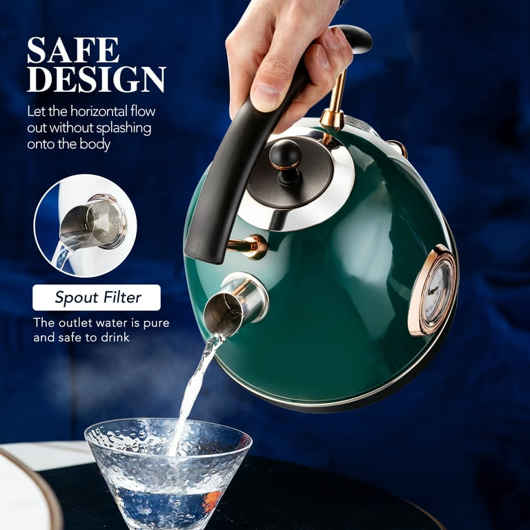 Galanz 8-Cup Retro Blue Corded Electric Kettle with Auto Shut Off  GLKE17BERM15 - The Home Depot