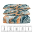 thumbnail image 2 of 3 Pcs Soft Bedding Set, Includes 1 Duvet Cover with Zipper And 2 Pillow,Shams Marble Texture Full(79"×90"), 2 of 8