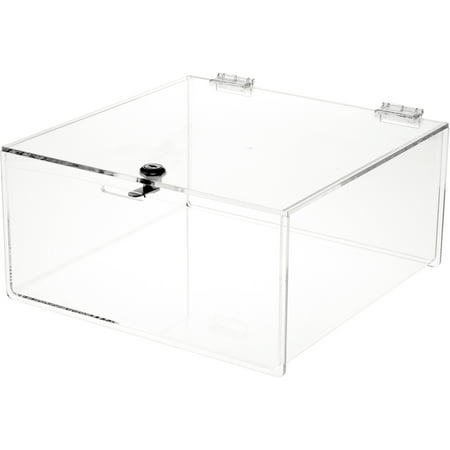 Plymor Clear Acrylic Locking Countertop Display Case 6 High