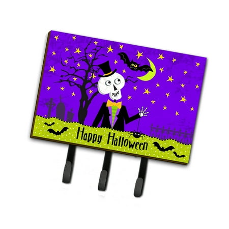 

Carolines Treasures VHA3014TH68 Happy Halloween Skeleton Leash or Key Holder Triple multicolor