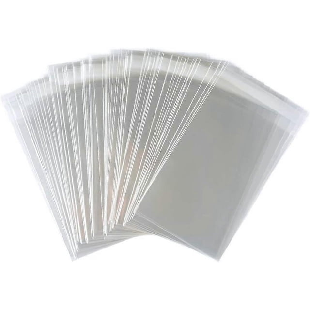 Bolsas autoadhesivas, 100 unidades, 4 x 6 pulgadas, transparentes, resellables, de celofán, para regalos de fiesta, para galletas, panadería y jabón (4 x 6 pulgadas)