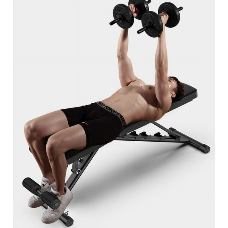 5 Star TD Adjustable Weight Bench Exercise Utility Bench Incline/Decline Home Gym Workout with Leg Lock Down 600 Lb Weight Capacity - Walmart.com