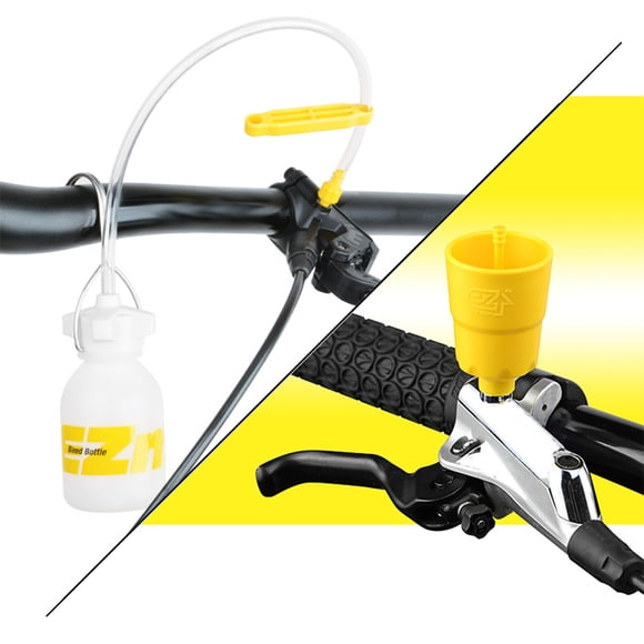 Bottle Bike Hydraulic Disc Brake Bleed Tool Bleeder Kit MTB Road Bike Brake Bleeding Kit Bike Mineral Oil Fluid Set Metal Adapter