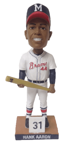 Hank Aaron Milwaukee Braves Baseball Sga 07 07 13 Bobblehead Walmart Com Walmart Com