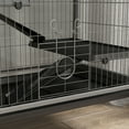 thumbnail image 2 of Dog Bed PawHut 63" 6-Tier Small Animal Cage, Ferret Cage, Large Chinchilla Cage with Hammock Accessory & Heavy-Duty Steel Wire, Small Animal Habitat with 6 Doors, Removable Tray, Gray,Large Dog Bed, 2 of 10