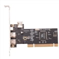 thumbnail image 3 of 3X 3 Port IEEE 1394 Firewire Card PCI Firewire Adapter IEEE 1394 PCI Controller Card for Desktop PC,3 x Firewire Card,Black, 3 of 8