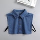 thumbnail image 1 of Cuello falso para hombre y mujer, primavera y otoño, camisa vaquera del sur, cuello falso, suéter decorativo, cuello falso de camisa, cuello puntiagudo, 1 of 5