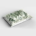 thumbnail image 2 of Ambesonne Eucalyptus Leaves Pillow Sham, Weeping Wreath, 36" X 20", Ivory and Laurel Green, 2 of 2