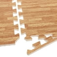 thumbnail image 3 of NEW EVA Foam Exercise Mats - 16 Square Foot Light Wood Grain Interlocking Mats, 3 of 4