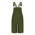 thumbnail image 5 of purcolt Mens Denim Bib Overalls Lightweight Casual Jean Shorts Jumpersuit Walkshort Pockets Rompers Work Bibs Coveralls, 5 of 7