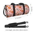 thumbnail image 2 of Balery Painting Peach Bolsa de Gimnasio para Mujeres y Hombres, Bolsa de Viaje Impermeable, Bolsa de Fin de Semana con Compartimento para Zapatos y Bolsillo Húmedo, 2 of 6