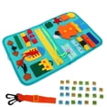 thumbnail image 1 of Oubit Montessori Busy Board,Busy Board Portable Bright Busy Board Toddler Busy Board Meticulously Designed, 1 of 9