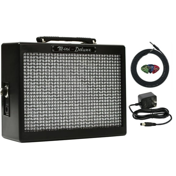 Fender MD20 Mini Deluxe Guitar Combo Amplifier w/ Instrument Cable