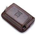 thumbnail image 2 of BULLCAPTAIN Waist Bag Men Leather Belt Pouch Fanny Pack with Belt Loop for Phone Storage, 2 of 7