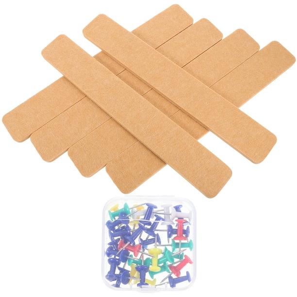 6 tiras de fieltro para tablones de anuncios, tableros de anuncios pequeños, tiras para tablones de anuncios de pared.