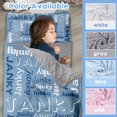 thumbnail image 4 of AOLOA Custom Toddler Nap Mat for Preschool, Personalized Name Kids Nap Mat for Daycare Kindergarten Boys Girls, Sleeping Bag with Pillow Blanket, Thick Padded Rolled Napping Mats, Light Blue Letters, 4 of 8