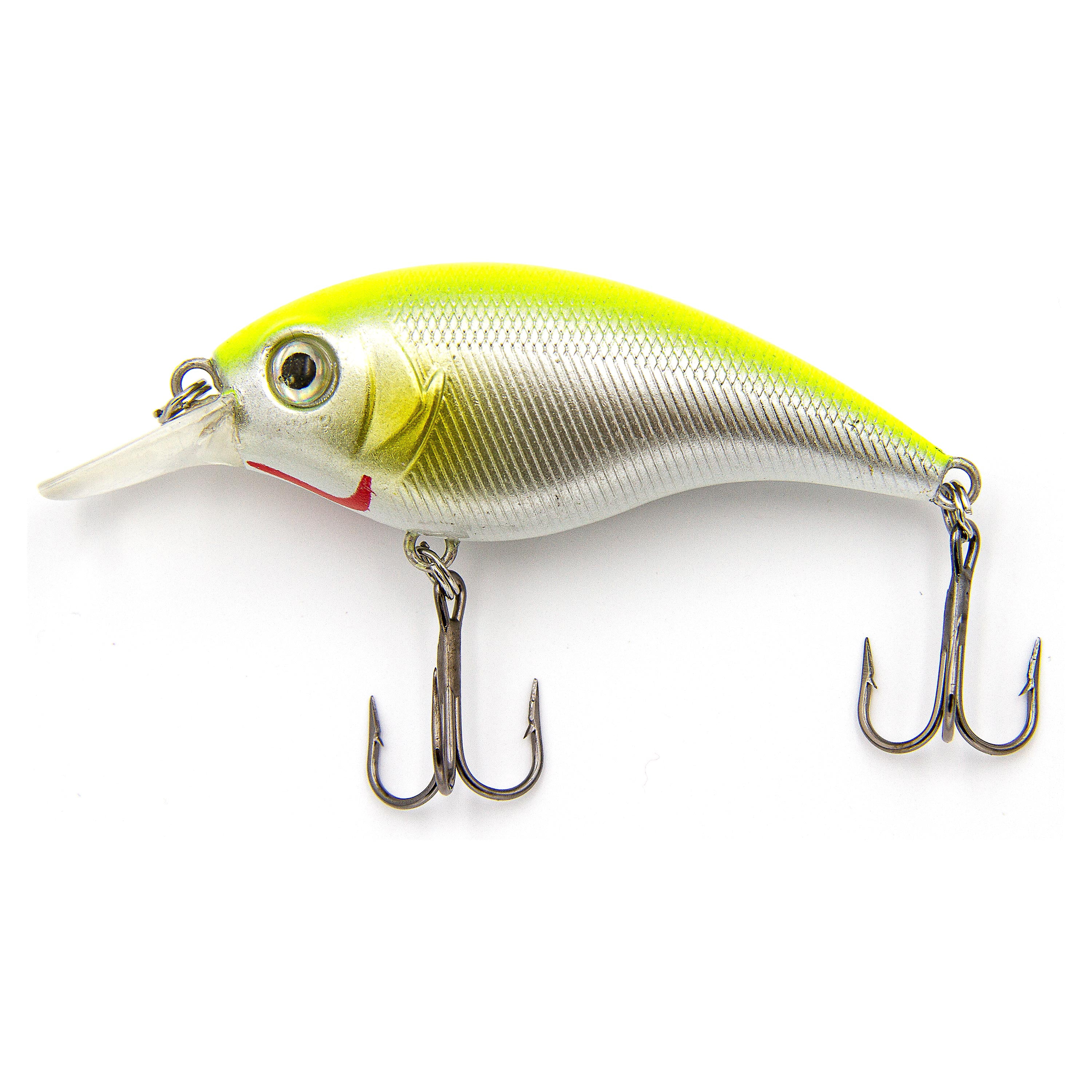 (3 pack) Ozark Trail 1/3 Ounce Chartreuse Crankbait Fishing Lure
