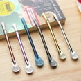 thumbnail image 2 of Reusable Stainless Steel Drinking Straw Coffee Yerba Mate Tea Filter Bar Tools s202412243566, 2 of 5