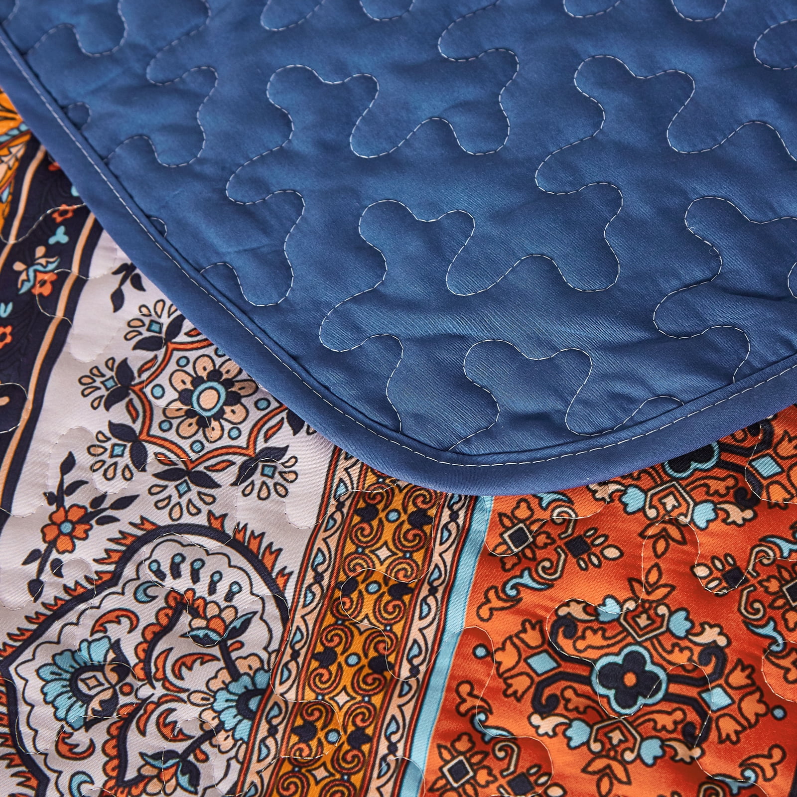 Dintszyayue Bohemian Quilt Set Queen Size,3 Pcs Boho Bedding Set Lightweight Adult(90"x 96")