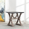 thumbnail image 4 of Home Square Reclaimed Fir & Metal End Table in Antique Brown & White - Set of 2, 4 of 6