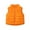Orange, variant on WhouRiu Toddler Boy's Winter Coat Lightweight Thermal Quilted Vest with Stand Collar Children Sleeveless Windproof Puffer Coats Black,Sized 3-4