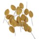thumbnail image 1 of Conjunto de 200 Hojas Artificiales, Hojas de Plantas, Hojas Decorativas, Artesanías, Accesorios para El Cabello, Broche, Pared de Flores Y Ramo, 1 of 8