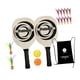 thumbnail image 4 of Juego de raquetas de Pickleball, raqueta de Pickleball, bolsa de transporte de superficie grande de madera con 2 raquetas, 2 bolas de Pickleball para, 4 of 9