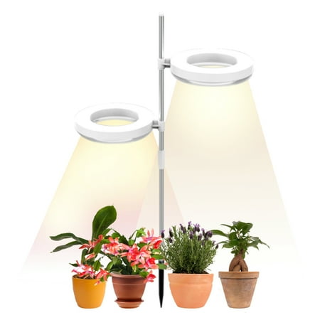 

Aibecy Indoor Small Plant Light Full Spectrum LED Plant Light Desktop Mini Plant Light Height Adjustable Plant Light with IPL & Sunlight in Single & Double Lamp Holder