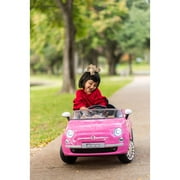 Best Ride On Cars Fiat 500 12V Pink