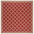 thumbnail image 6 of SAFAVIEH Beach House Richard Geometric Indoor/Outdoor Runner Rug, Red/Creme, 2'2" x 14', 6 of 9