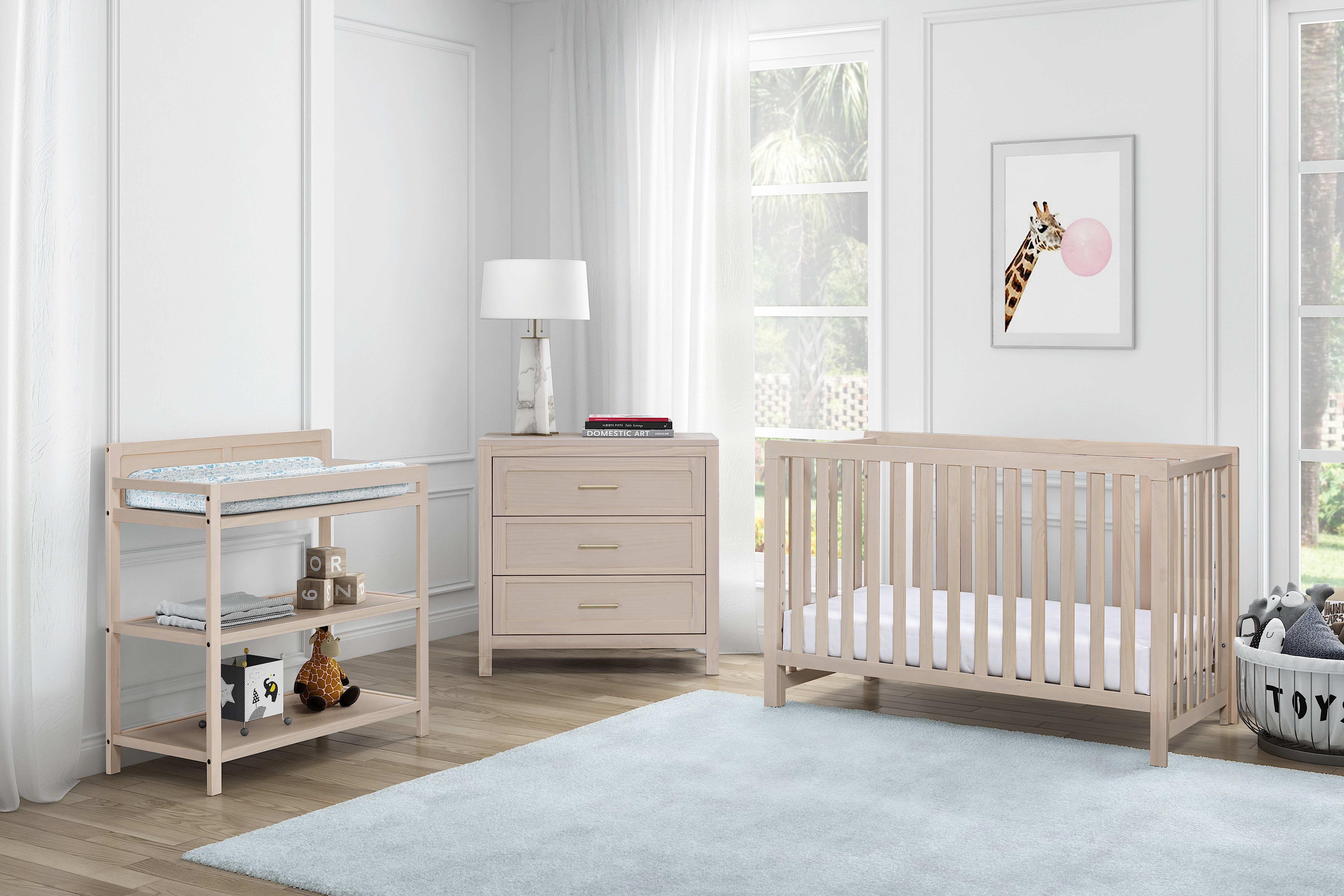 Suite Bebe Reign Changing Table in Washed Natural