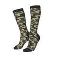 thumbnail image 2 of Womens Green Camouflage Pattern Knee High Socks Comfy Thermal Boot Long Socks, 2 of 7