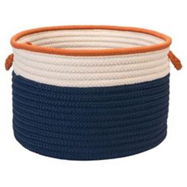 Colonial Mills BN81A014X010 In The Band Storage Bins, Blue & Orange - 14 x 10 in.