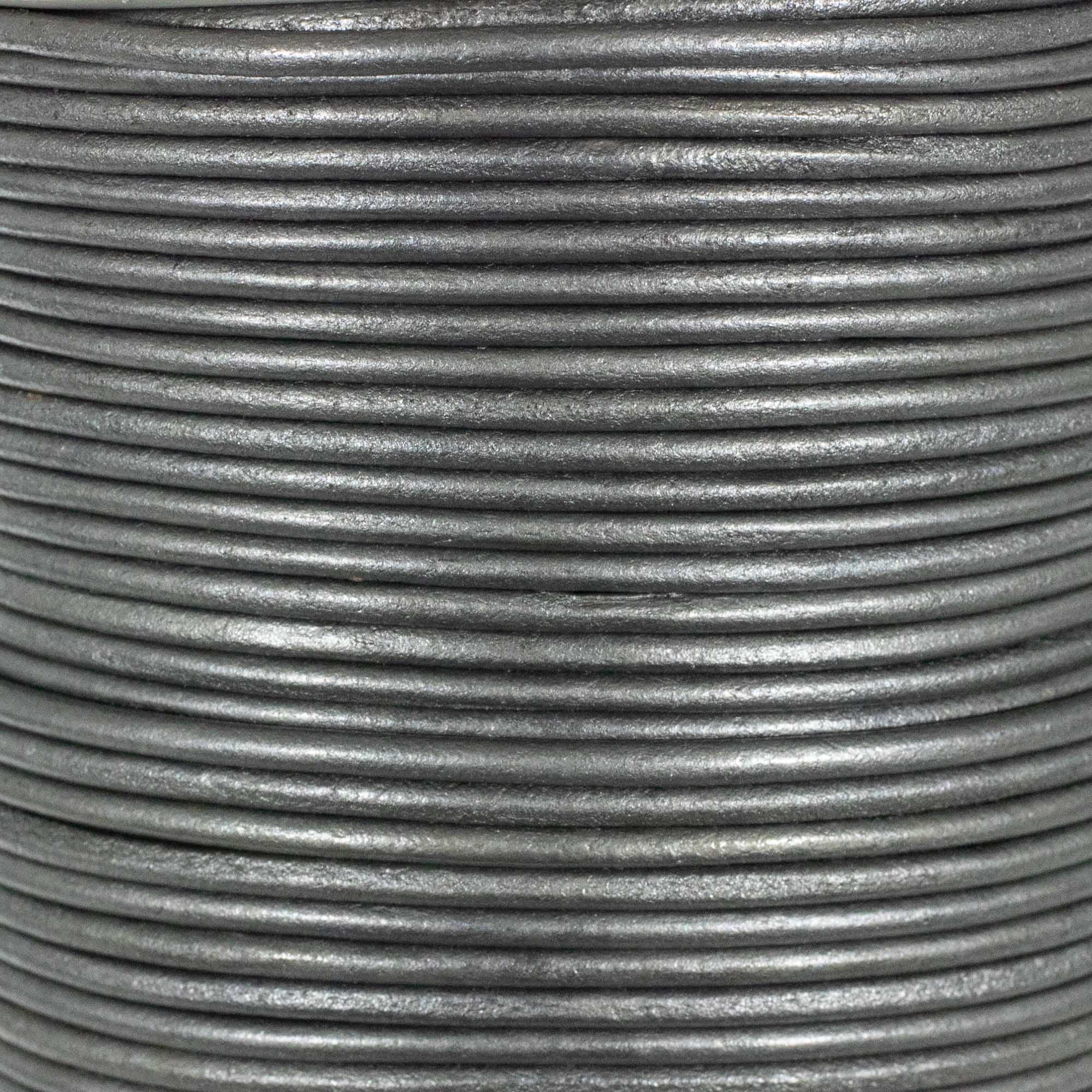 Craft County Round Leather Cord - 3mm - 5, 10, 25, or 50 Yards - Available in Different Colors