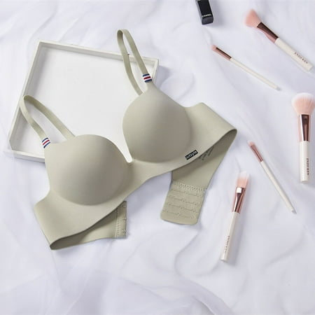 Megngio British-style one-piece sexy seamless small chest push-up underwear Women s Ice Silk wireless girl adjustable bra