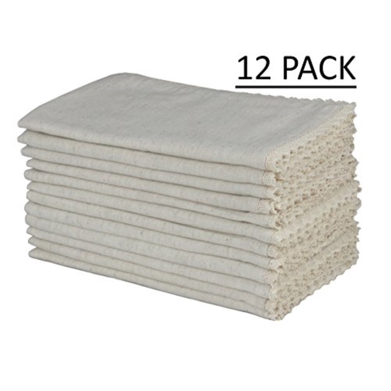 Cotton Craft Napkins 12 Pack Oversized Dinner Napkins 20x20 White 100% Cotton Craft Napkins 12 Pack Oversized Dinner Napkins 20x20 White 100%
