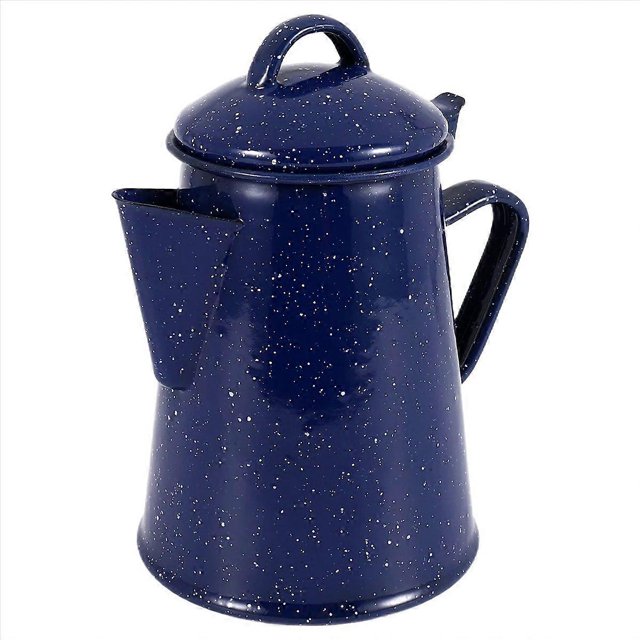 1.2L Enamel Coffee Pot Hand Tea Water Kettle Teapot Vintage