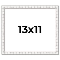 13x11 Frame White Real Wood Picture Frame Width 0.75 inches | Interior Frame Depth 0.5 inches |