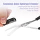 thumbnail image 5 of Tijeras para recortar cejas Unique Bargains Tijeras para cejas con peine Acero inoxidable negro, 5 of 7