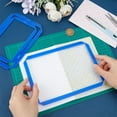 thumbnail image 4 of 3Pcs Mini Bookbinding Tool, Acrylic Sticky Notes Bookbinder Guide Stencil Template Bookbinding Ruler Scrapbooking Tool for Portable Notebook Journal Handbook Making, 4 of 8